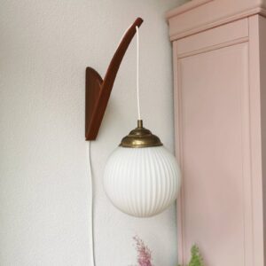 Wooden wall lamp / rod lamp