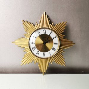 Amazingly golden wall clock